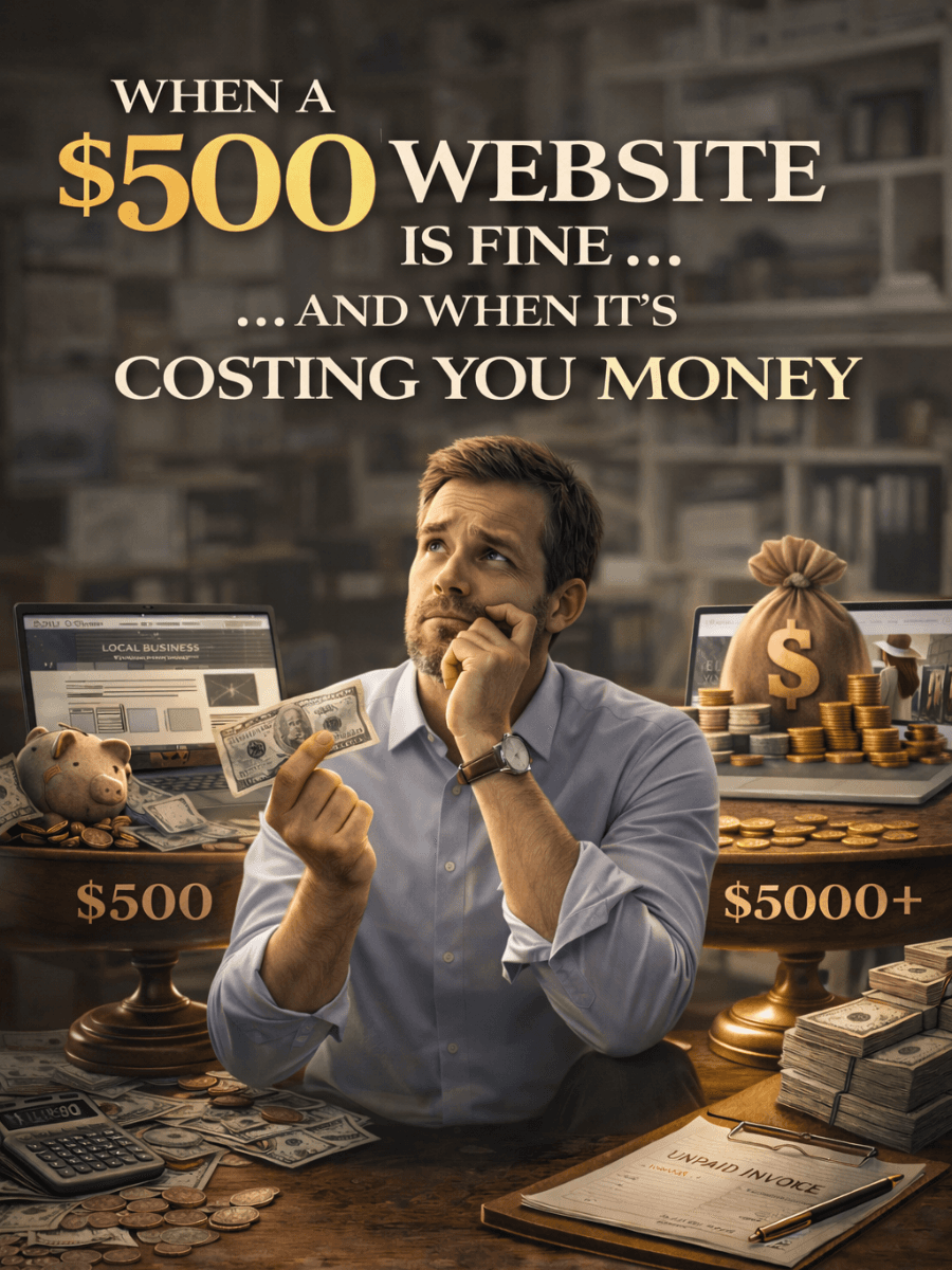 When a $500 Website Is Fine (And When It's Costing You Money)